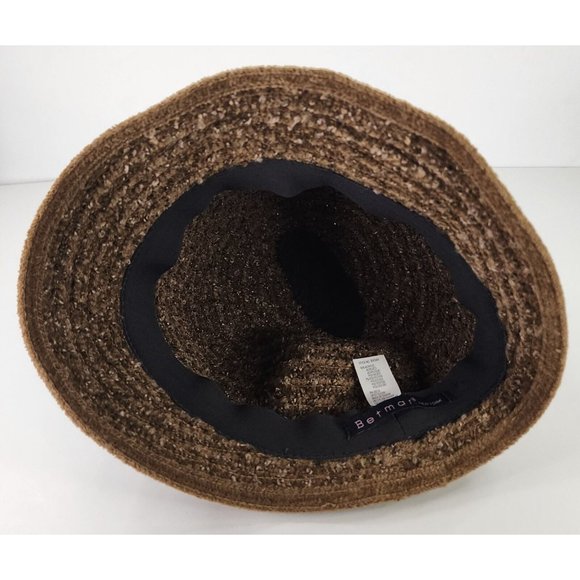 Betmar New York Bucket Hat Womens One Size Brown Bowler Derby Roll Grandma Core - Picture 8 of 13